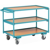 Tischwagen Ameise®, waagerechter Bügel, 3 Etagen à 1.000 x 600 mm, TK 250 kg von Ameise®