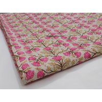 Rosa Kantha Quilt Leichte Tagesdecke Aus Baumwolle von HandloomPalaceArt