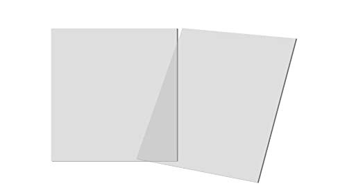 2 quadratische Ganache-Platten 209 mm Acryl Kuchendekorationsplatte-Set von Handmade By Stukk