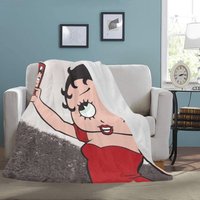 Betty Boop Decke Fleece Dekoration Reisen Geschenke Für Sie von HandmadeArtShopCo