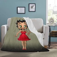 Betty Boop Decke Fleece Dekoration Reisen Geschenke Für Sie von HandmadeArtShopCo