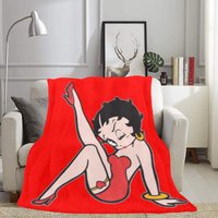 Betty Boop Decke Fleece Dekoration Reisen Geschenke Für Sie von HandmadeArtShopCo