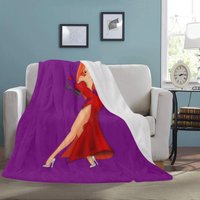 Jessica Rabbit Decke Fleece Halloween Dekoration Reisen Geschenke Für Sie von HandmadeArtShopCo