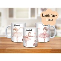Personalisierte Kindertasse, Kindertasse Mit Namen, Kunststofftasse, Keramik, Kindergartentasse, Unkaputtbare Tasse, Ballerina Personalisierte Kindertasse, Kindertasse Mit Namen, Kunststofftasse, Keramik, Kindergartentasse, Unkaputtbare Tasse, Ballerina von HandmadeByAenni