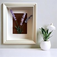 Gerahmte Häkeln Lavendel Wandbehang Handgemachte Baumwolle Blumen Dekor | Weihnachtsgeschenk von HandmadeByRuru