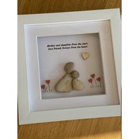 Personalisierte Mutter Pebble Bild, Einzigartiges Geschenk Für Mama, Personalisierte Handgemachte Bild Tochter von HandmadeCraftsUKShop