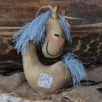 Design Baumschmuck Pferd Blaues Haar 16 cm Lang Design Baumschmuck Pferd Blaues Haar 16 cm Lang von HandmadeForUVonAnna