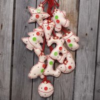 Design Stoff-Baumschmuck 10 Tlg Design Stoff-Baumschmuck 10 Tlg von HandmadeForUVonAnna