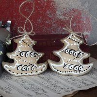 Design Stoff-Baumschmuck Weihnachtsbaum 2 Tlg Design Stoff-Baumschmuck Weihnachtsbaum 2 Tlg von HandmadeForUVonAnna