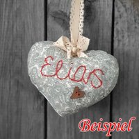 Design Stoffherz Tilda-Stil Mit Wunschtext Design Stoffherz Tilda-Stil Mit Wunschtext von HandmadeForUVonAnna