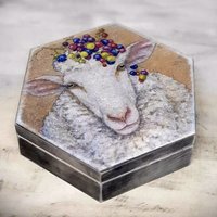 Holzschatulle 19x22x5 cm von HandmadeForUVonAnna