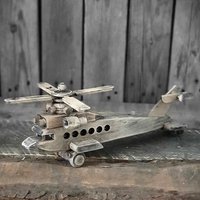 Vintage Flugzeug 33x20x8 cm von HandmadeForUVonAnna