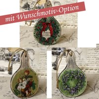 Vintage Holzbrettchen Rund 20x13 cm von HandmadeForUVonAnna