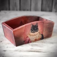 Vintage Holzschale von HandmadeForUVonAnna