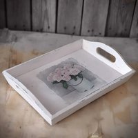 Vintage Holztablett 25x35x10 cm von HandmadeForUVonAnna