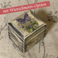 Vintage Schatulle/Teebox M. 1 Fach von HandmadeForUVonAnna