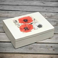 Vintage Schatulle/Teebox M. 12 Fächer von HandmadeForUVonAnna