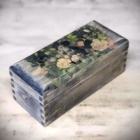 Vintage Schatulle/Teebox M. 3 Fächer von HandmadeForUVonAnna