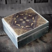 Vintage Schatulle/Teebox M. 4 Fächer von HandmadeForUVonAnna