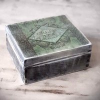 Vintage Schatulle/Teebox M. 4 Fächer von HandmadeForUVonAnna