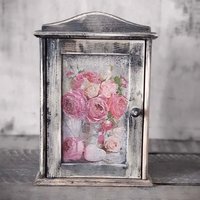 Vintage Schlüsselkasten Mit 6 Haken von HandmadeForUVonAnna