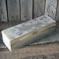 Vintage Weinholzkasten 35x10, 5x10 cm von HandmadeForUVonAnna