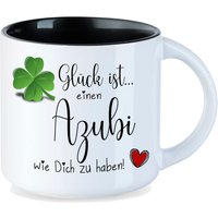 Geschenk Azubi Tasse Big Mit Spruch Glück Ist ... Dankeschön Auszubildender, Abschiedsgeschenk Lehre, Bester Lehrling von HandmadeInNB