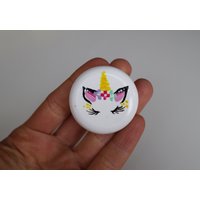 Handgemachter Einhorn Knauf Knauf Im Kinderzimmer | 41 Mm Handgemachter Einhorn Knauf Knauf Im Kinderzimmer | 41 Mm von HandmadeKnobs