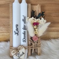 Dankeschön Geschenkset/Abschiedsgeschenk/Kleines Kerzen Personalisiert/ Danke Sagen/Kleines Für Alles /Kerzen Geschenke von HandmadeMutterliebe