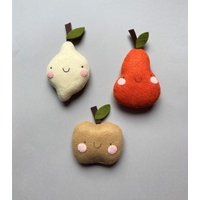 Obst Apfel, Birne & Zitrone Im Plüsch Set Obst Apfel, Birne & Zitrone Im Plüsch Set von HandmadeToyStore