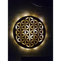 Blume Des Lebens , Wanddeko Blume Des Lebens , Wanddeko von HandmadeVonNico