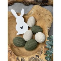 3Er Set Deko-Ostereier, Jedes Einzeln Von Hand Gefertigt, Verschiedene Kombinationen von HandmadebyDesignelli