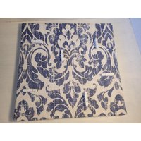 Pinnwand/Memoboard " Ornamente in Blauweiß von HandmadebycbShop