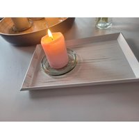 Tablett Aus Holz ... Shabbychic in Altweiß von HandmadebycbShop