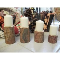 Zum Advent ... Rustikal Mit Baumstämmchen von HandmadebycbShop