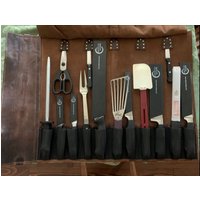 Ledermesserrolle Personalisierte Chefs Messertasche Messer Aufbewahrung Mit Taschen Roll Leder Organizer Für Kochtasche Werkzeuge Geschenk von Handmadecrafts1652