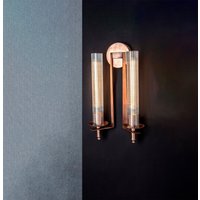 Rose Gold Wandlampen, Wandlampen, Wandlampen, Kristall Wanddekoration, Wanddekoration, Wandlampen Mid-Century, Wandlampe Paar, Modern Sconce von HandmadelightingArt