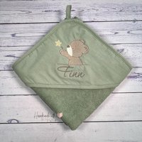 Kapuzenhandtuch Mit Teddy, Stern & Namen Bestickt | Personalisiertes Handtuch 2 Größen Verschiedene Farben Kapuzenhandtuch Mit Teddy, Stern & Namen Bestickt | Personalisiertes Handtuch 2 Größen Verschiedene Farben von HandmadelovebyTanja