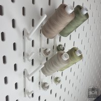 Garnrollenhalter Professional Basic Für Ikea Skadis Spulenhalter von HandprintedDE