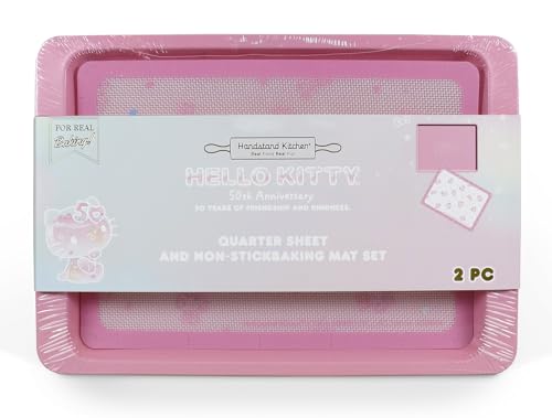 Handstand Kitchen Hello Kitty Gedenk-Backblech zum 50. Jahrestag mit Antihaft-Backmatte Handstand Kitchen Hello Kitty Gedenk-Backblech zum 50. Jahrestag mit Antihaft-Backmatte von Handstand Kitchen