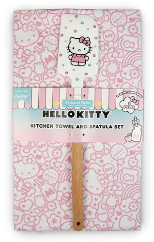 Handstand Kitchen Hello Kitty Küchenhandtuch und Spatel, 69,8 x 49,5 cm von Handstand Kitchen