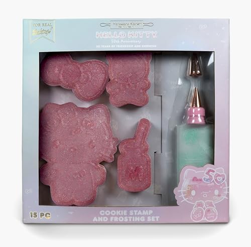 Handstand Kitchen Hello Kitty Keks-Backset zum 50. Jahrestag mit Keksstempeln und Zuckergussbeutel Handstand Kitchen Hello Kitty Keks-Backset zum 50. Jahrestag mit Keksstempeln und Zuckergussbeutel von Handstand Kitchen