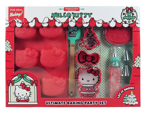 Handstand Kitchen Hello Kitty Ultimate Holiday Baking Party Set mit Cupcake-Form, Ausstechformen und mehr von Handstand Kitchen