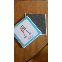 Personalisierte Untersetzer Hochzeitsuntersetzer Steine Keramik von HandtoHomeConcepts