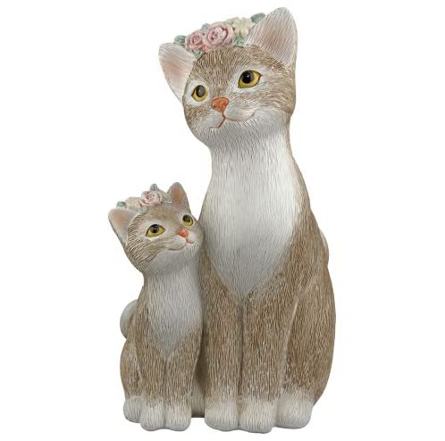 Gilde Handwerk Skulptur Poly Katze Nala mit Kind braun Creme mit Blumenkranz Dekofigur Gilde Handwerk Skulptur Poly Katze Nala mit Kind braun Creme mit Blumenkranz Dekofigur von Handwerk Gilde