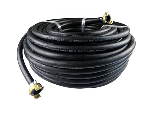 SEMPERIT Luftschlauch Wasserschlauch Gummi ½ Zoll schwarz (30 m) von Handwerker3000