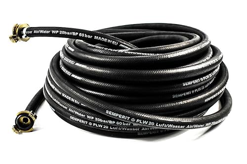 SEMPERIT Wasserschlauch Gummi ¾ Zoll schwarz (10 m) von Handwerker3000