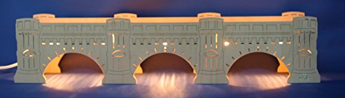 3D Schwibbogen Sockel Augustusbrücke Unterbank Lichterbogen-Erhöhung 56cm von Handwerkskunst / Handarbeit aus dem Erzgebirge