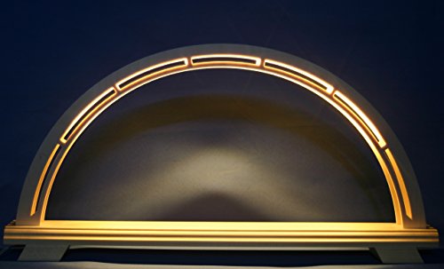 LED Schwibbogen Leerbogen groß 62cm x 30cm modern unbestückt Handwerkskunst aus dem Erzgebirge von Handwerkskunst / Handarbeit aus dem Erzgebirge