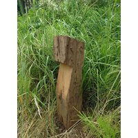 Gartenlampe Aus Recyceltem Eichenholz Led E27 230V Außenbereich Wegeleuchte Holzbalken Outdoor Nachhaltig Exklusiv Natur Hof Rustikal Schön von HandworkzDE